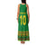 Custom Cameroon Football Family Matching Tank Maxi Dress and Hawaiian Shirt Tribal Motifs Green Color - Wonder Print Shop