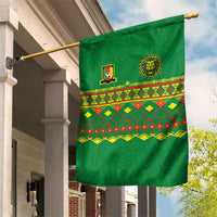 Cameroon Football Garden Flag Tribal Motifs Green Color - Wonder Print Shop