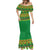 Custom Cameroon Football Mermaid Dress Tribal Motifs Green Color - Wonder Print Shop