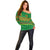 Custom Cameroon Football Off Shoulder Sweater Tribal Motifs Green Color - Wonder Print Shop