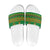 Cameroon Football Slide Sandals Tribal Motifs Green Color - Wonder Print Shop
