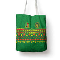 Cameroon Football Tote Bag Tribal Motifs Green Color - Wonder Print Shop
