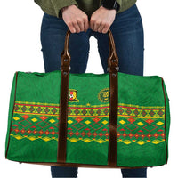 Cameroon Football Travel Bag Tribal Motifs Green Color - Wonder Print Shop