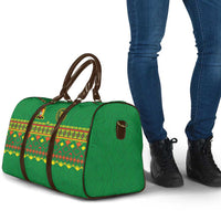 Cameroon Football Travel Bag Tribal Motifs Green Color - Wonder Print Shop