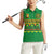 Custom Cameroon Football Women Sleeveless Polo Shirt Tribal Motifs Green Color - Wonder Print Shop