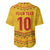 Custom Cameroon Football Baseball Jersey Tribal Motifs Yellow Color - Wonder Print Shop
