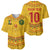Custom Cameroon Football Baseball Jersey Tribal Motifs Yellow Color - Wonder Print Shop