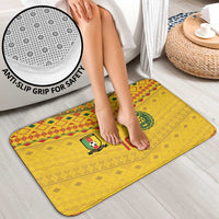 Custom Cameroon Football Bathroom Set Tribal Motifs Yellow Color - Wonder Print Shop