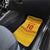 Custom Cameroon Football Car Mats Tribal Motifs Yellow Color - Wonder Print Shop