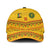 Cameroon Football Classic Cap Tribal Motifs Yellow Color - Wonder Print Shop