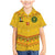 Custom Cameroon Football Family Matching Mermaid Dress and Hawaiian Shirt Tribal Motifs Yellow Color - Wonder Print Shop