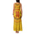 Custom Cameroon Football Family Matching Tank Maxi Dress and Hawaiian Shirt Tribal Motifs Yellow Color - Wonder Print Shop