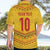 Custom Cameroon Football Hawaiian Shirt Tribal Motifs Yellow Color - Wonder Print Shop
