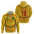 Custom Cameroon Football Hoodie Tribal Motifs Yellow Color - Wonder Print Shop