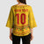 Custom Cameroon Football Kimono Sleeve Blouse Tribal Motifs Yellow Color - Wonder Print Shop