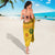 Custom Cameroon Football Sarong Tribal Motifs Yellow Color - Wonder Print Shop
