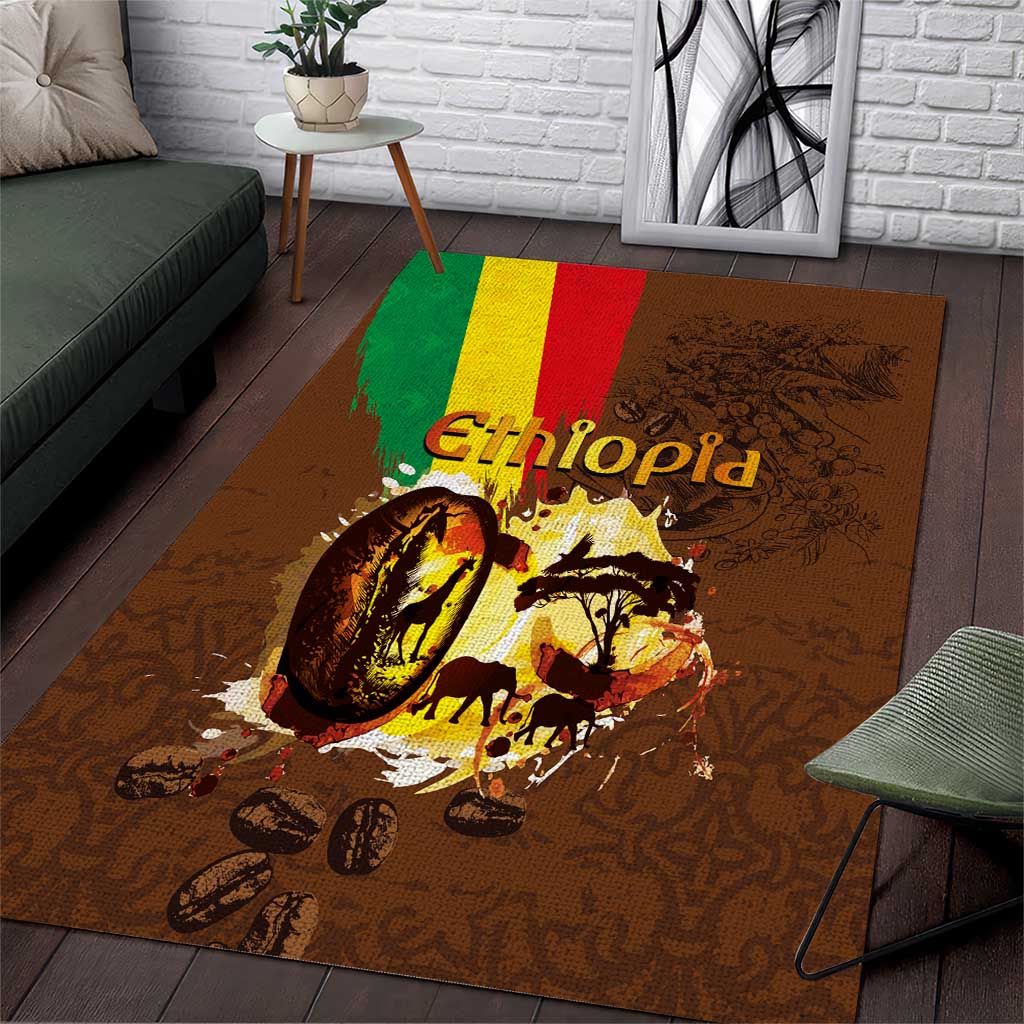 Ethiopia Culture - Proud of Coffee Area Rug