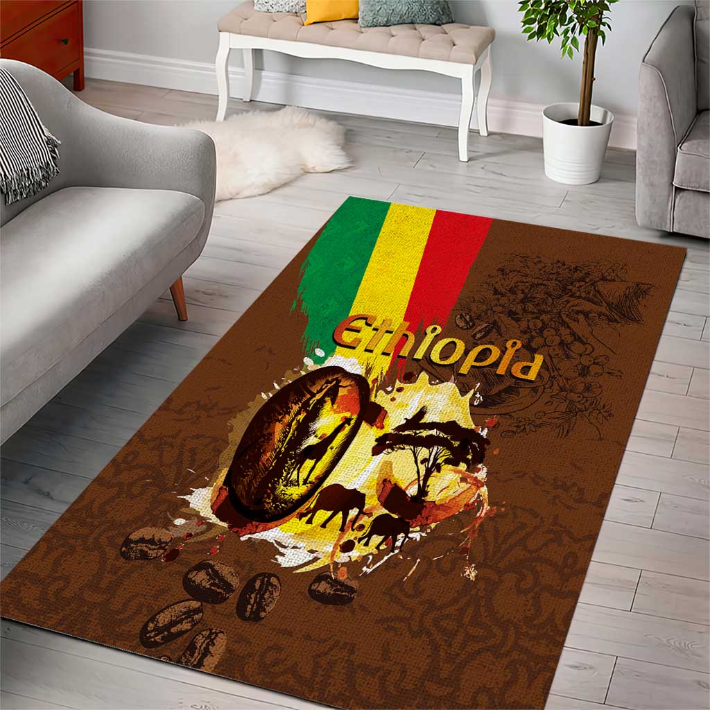 Ethiopia Culture - Proud of Coffee Area Rug