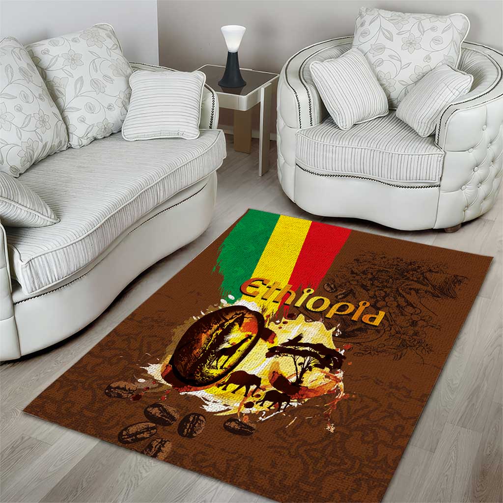 Ethiopia Culture - Proud of Coffee Area Rug