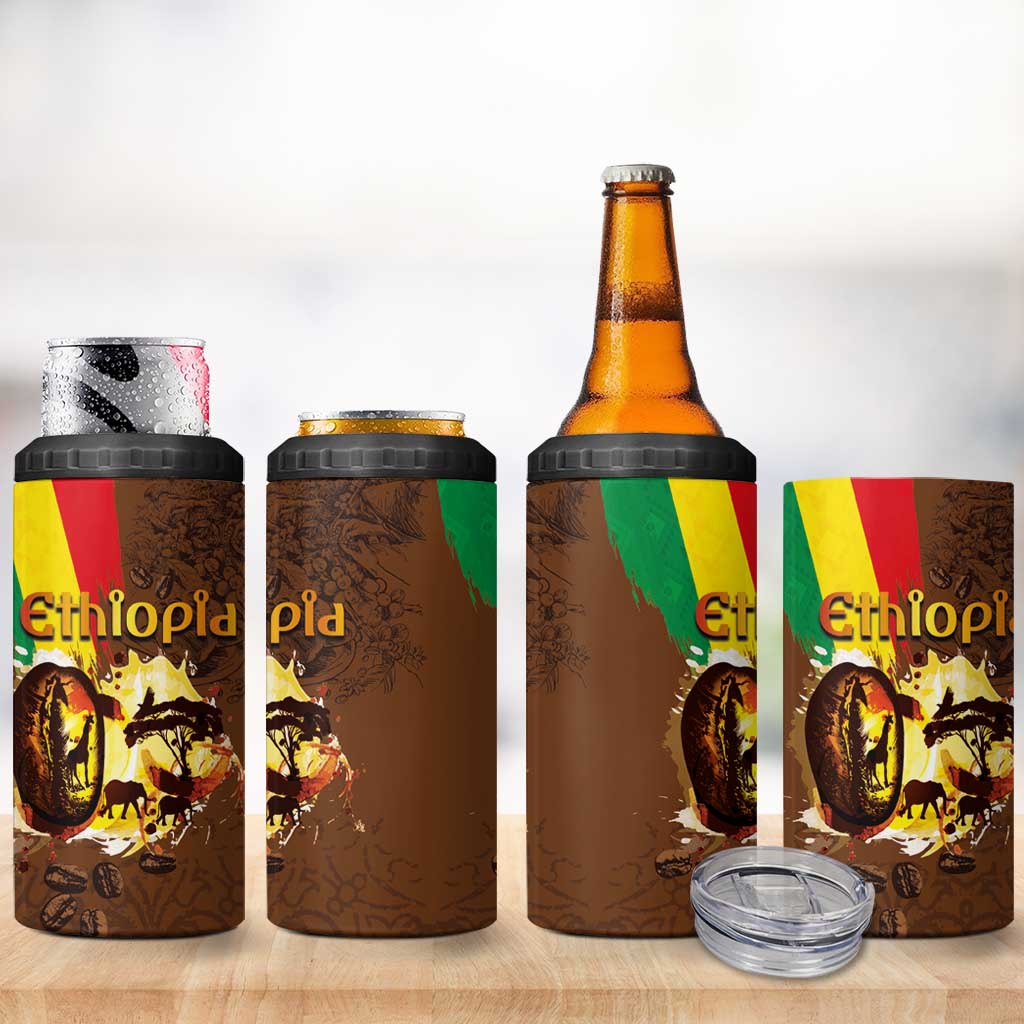 Ethiopia Culture - Proud of Coffee 4 in 1 Can Cooler Tumbler