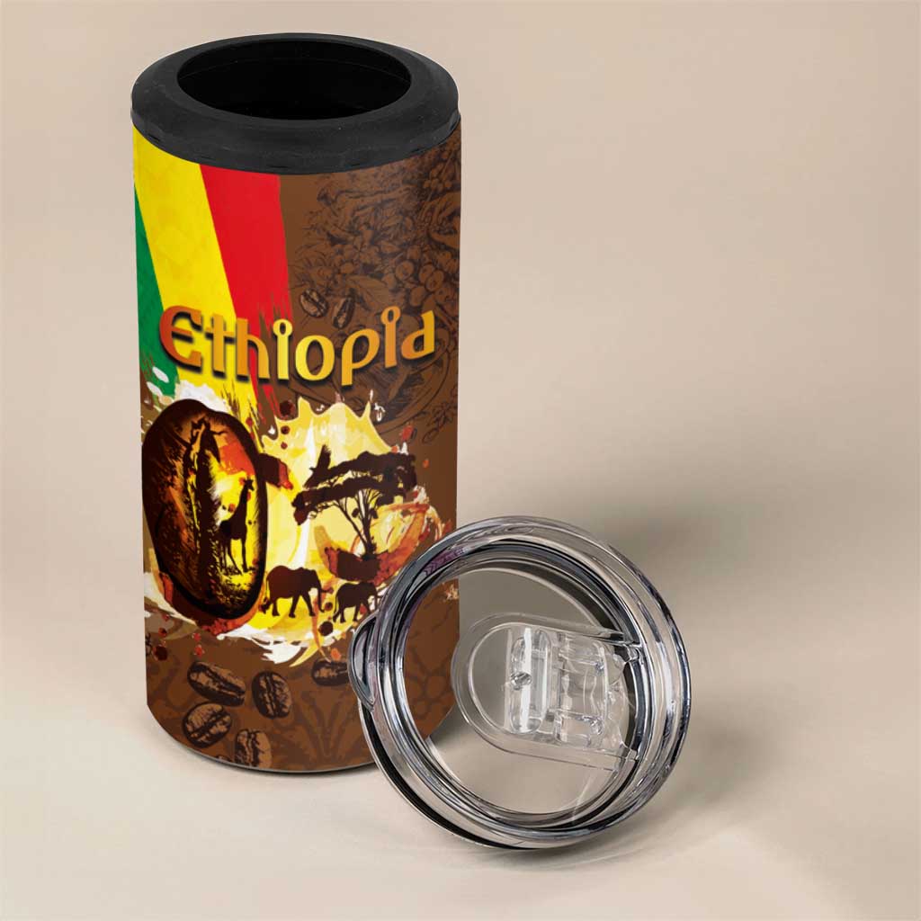 Ethiopia Culture - Proud of Coffee 4 in 1 Can Cooler Tumbler