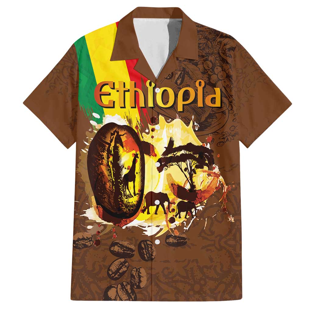 Ethiopia Culture - Proud of Coffee Family Matching Summer Maxi Dress and Hawaiian Shirt