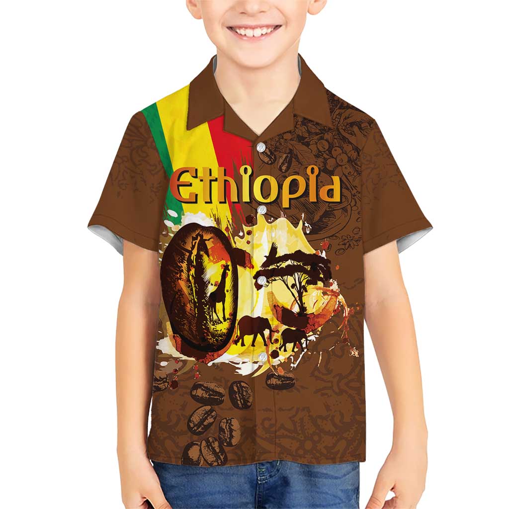 Ethiopia Culture - Proud of Coffee Kid Hawaiian Shirt