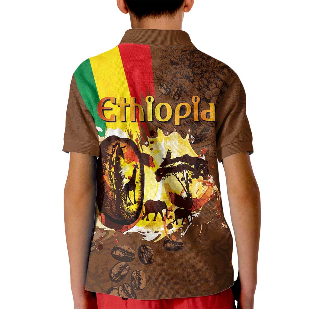 Ethiopia Culture - Proud of Coffee Kid Polo Shirt