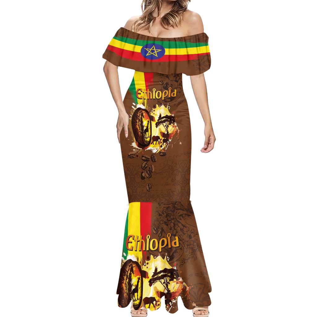 Ethiopia Culture - Proud of Coffee Mermaid Dress