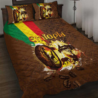 Ethiopia Culture - Proud of Coffee Quilt Bed Set - Wonder Print Shop