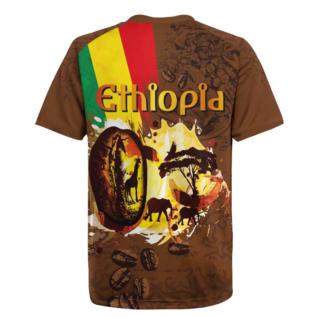 Ethiopia Culture - Proud of Coffee Rugby Jersey - Wonder Print Shop
