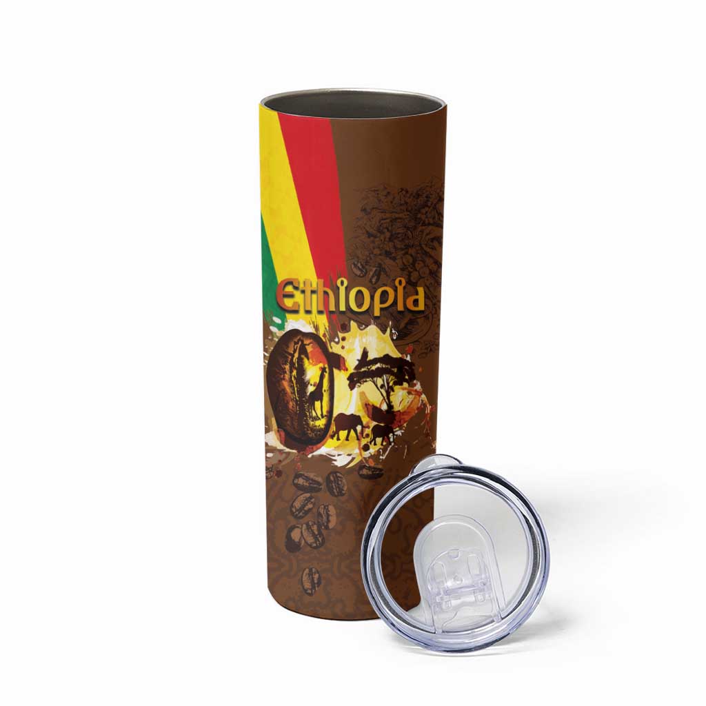 Ethiopia Culture - Proud of Coffee Skinny Tumbler - Wonder Print Shop
