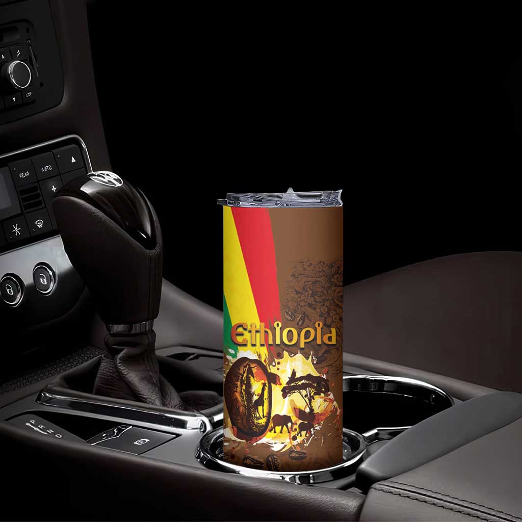 Ethiopia Culture - Proud of Coffee Skinny Tumbler - Wonder Print Shop