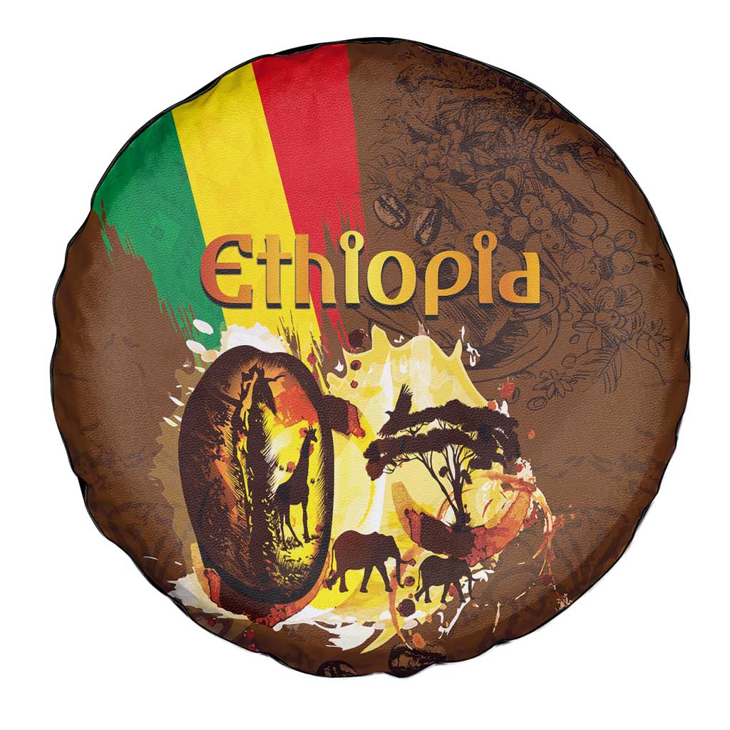Ethiopia Culture - Proud of Coffee Spare Tire Cover - Wonder Print Shop