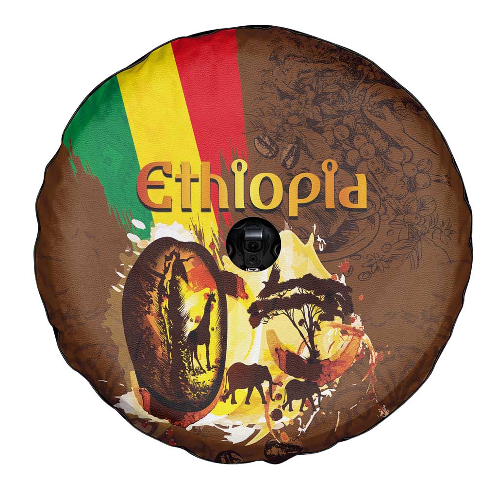Ethiopia Culture - Proud of Coffee Spare Tire Cover - Wonder Print Shop