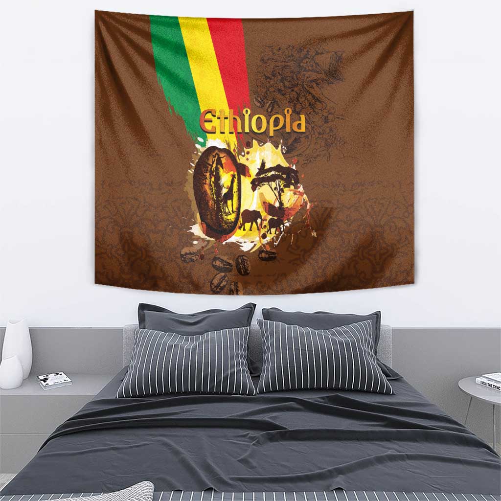 Ethiopia Culture - Proud of Coffee Tapestry - Wonder Print Shop