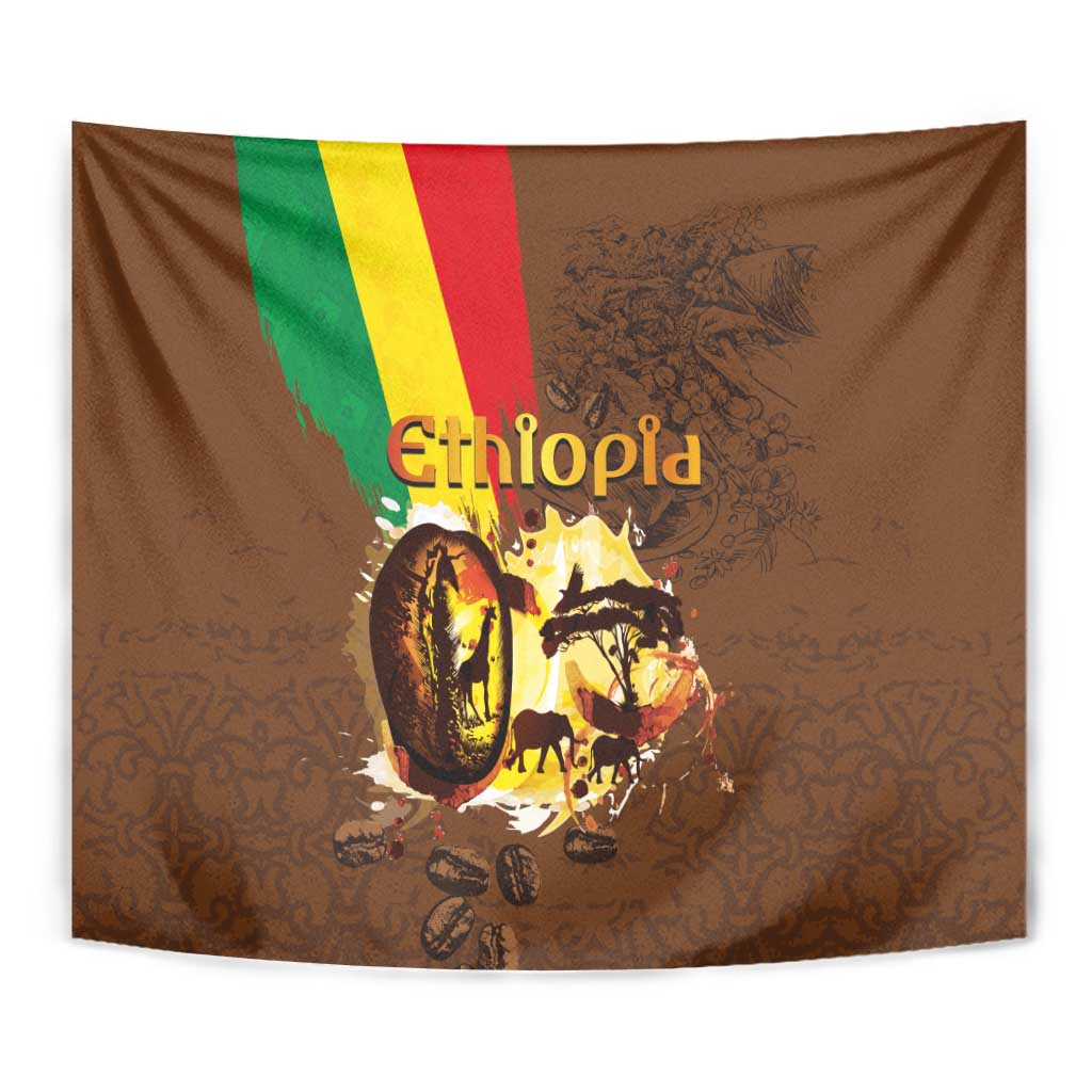 Ethiopia Culture - Proud of Coffee Tapestry - Wonder Print Shop
