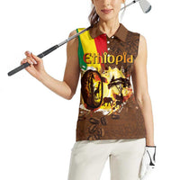 Ethiopia Culture - Proud of Coffee Women Sleeveless Polo Shirt - Wonder Print Shop