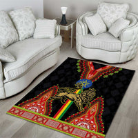Ethiopia Culture Area Rug Lion of Judah with The Star Seal - Dashiki Style