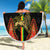Ethiopia Culture Beach Blanket Lion of Judah with The Star Seal - Dashiki Style
