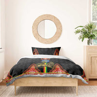 Ethiopia Culture Bedding Set Lion of Judah with The Star Seal - Dashiki Style