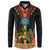Ethiopia Culture Button Sweatshirt Lion of Judah with The Star Seal - Dashiki Style