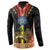 Ethiopia Culture Button Sweatshirt Lion of Judah with The Star Seal - Dashiki Style