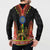 Ethiopia Culture Button Sweatshirt Lion of Judah with The Star Seal - Dashiki Style
