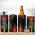 Ethiopia Culture 4 in 1 Can Cooler Tumbler Lion of Judah with The Star Seal - Dashiki Style