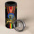 Ethiopia Culture 4 in 1 Can Cooler Tumbler Lion of Judah with The Star Seal - Dashiki Style