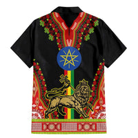 Ethiopia Culture Family Matching Mermaid Dress and Hawaiian Shirt Lion of Judah with The Star Seal - Dashiki Style