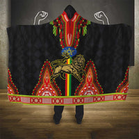 Ethiopia Culture Hooded Blanket Lion of Judah with The Star Seal - Dashiki Style