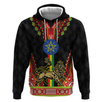 Ethiopia Culture Hoodie Lion of Judah with The Star Seal - Dashiki Style