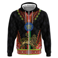Ethiopia Culture Hoodie Lion of Judah with The Star Seal - Dashiki Style